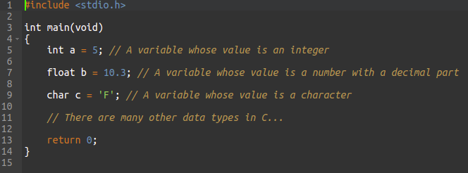 C Data Types