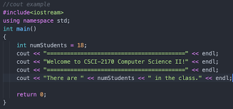 C++ Output