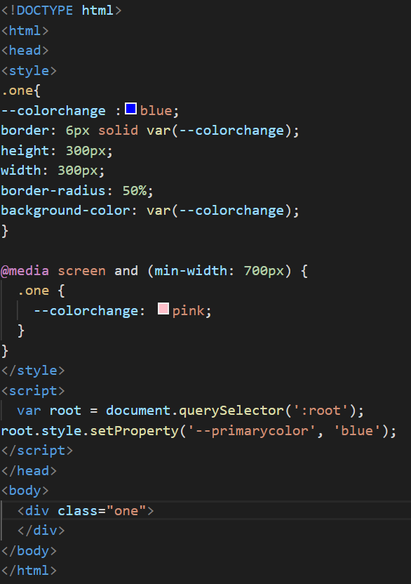 Variables in Media Queries