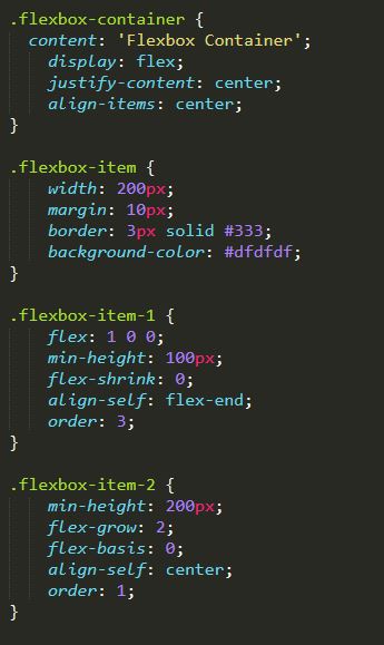 CSS Flex Container