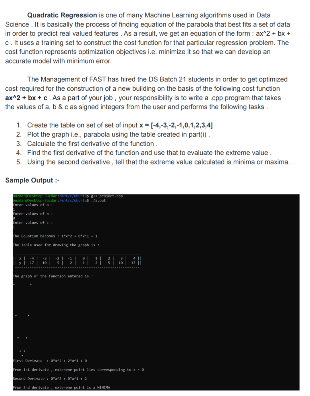 DS Regression Info