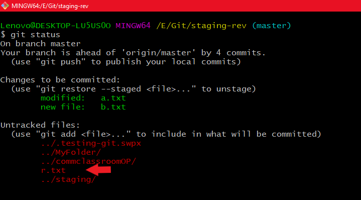 Git Staging Environment