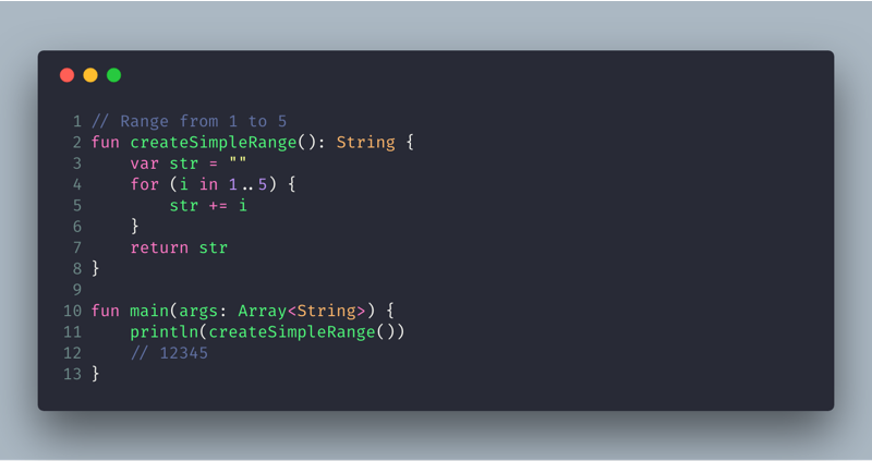 Kotlin Ranges