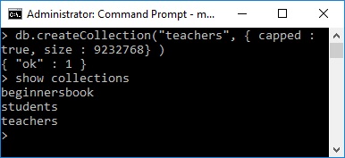 MongoDB Create Collection