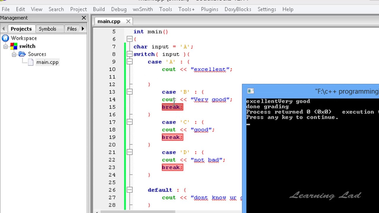 C++ Switch