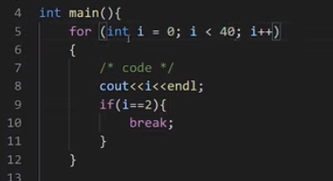 C++ Break/Continue