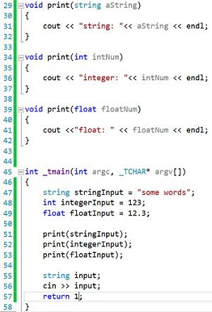 C++ Function Overloading